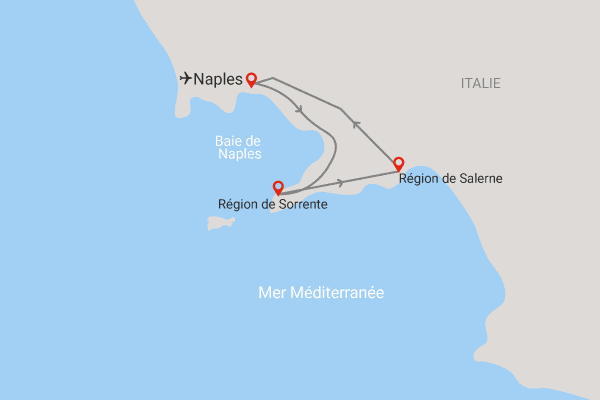 Autotour Baie de Naples et Côte de Cilento naples Italie