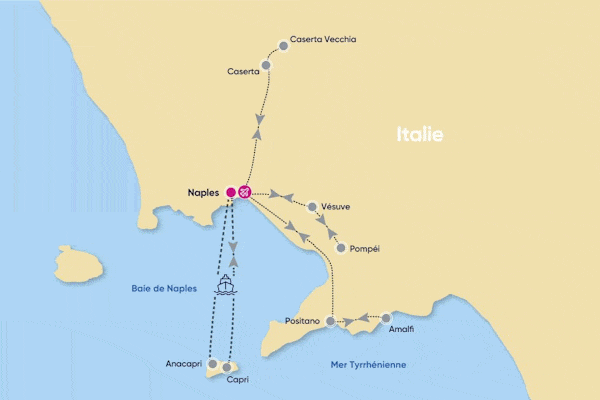 Autotour l'Essentiel de la Côte Amalfitaine naples Italie