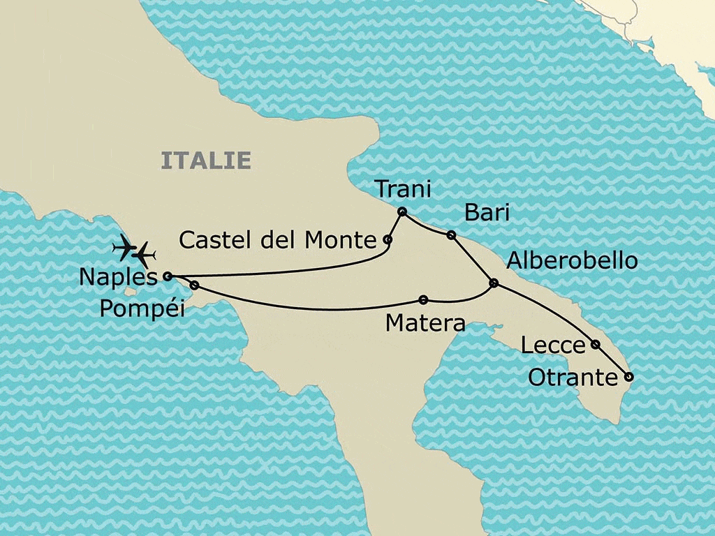 Autotour Les Pouilles et Naples en liberté Naples Italie
