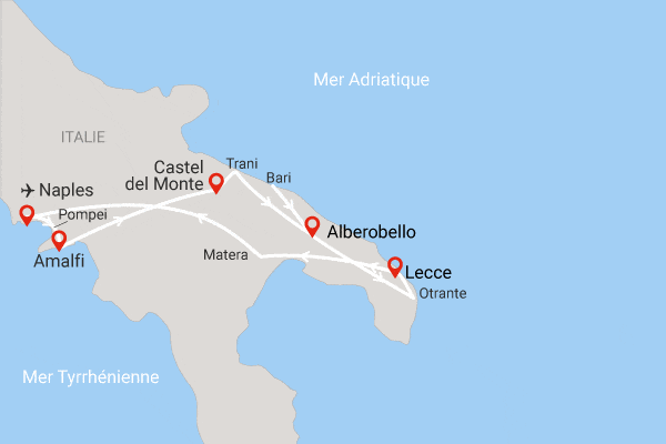 Circuit Les Pouilles et Naples naples Italie