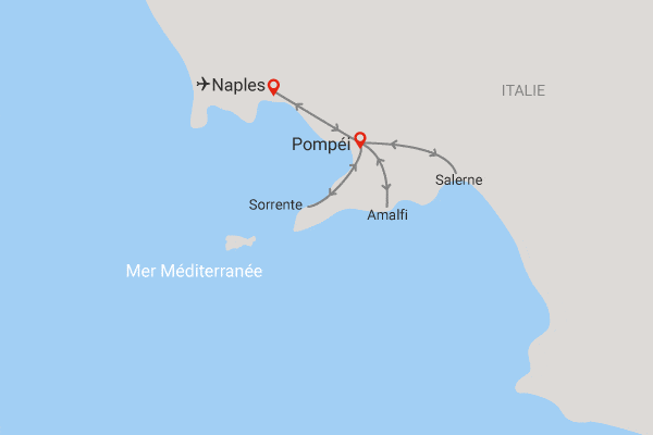 Circuit Mythique Côte Amalfitaine - Vente Flash naples Italie