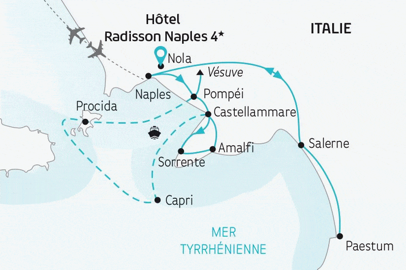 Circuit Naples, la plus belle baie au monde ! naples Italie