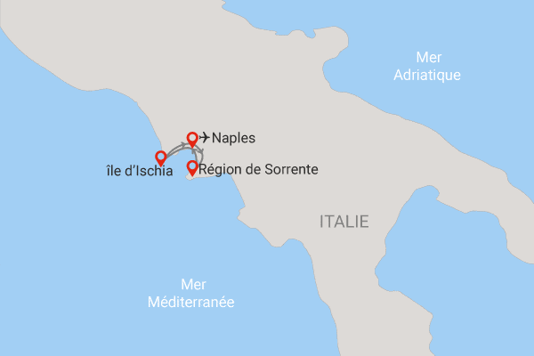 Autotour Routes et îles de la baie de Naples en liberté naples Italie