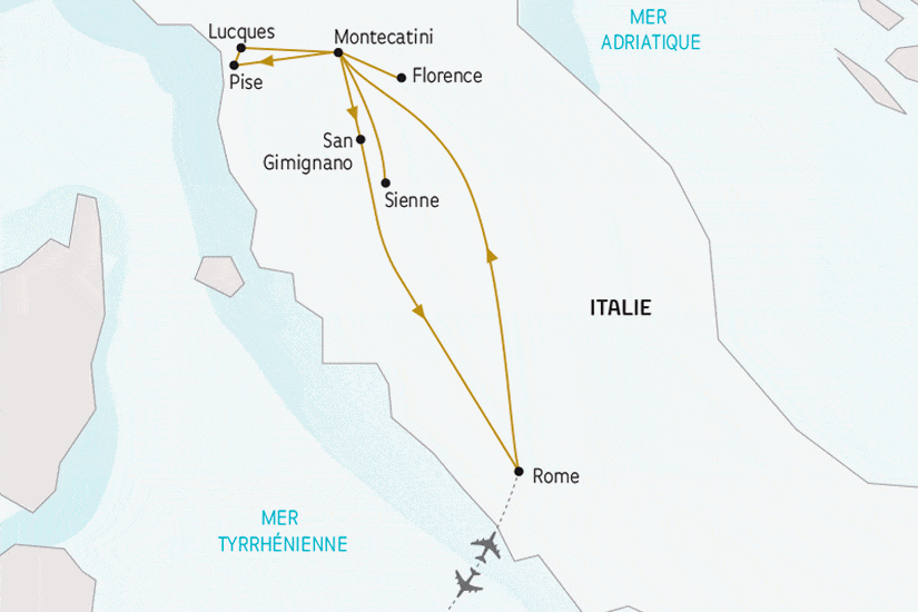 Circuit Rome et la Toscane, le voyage de l'année rome Italie