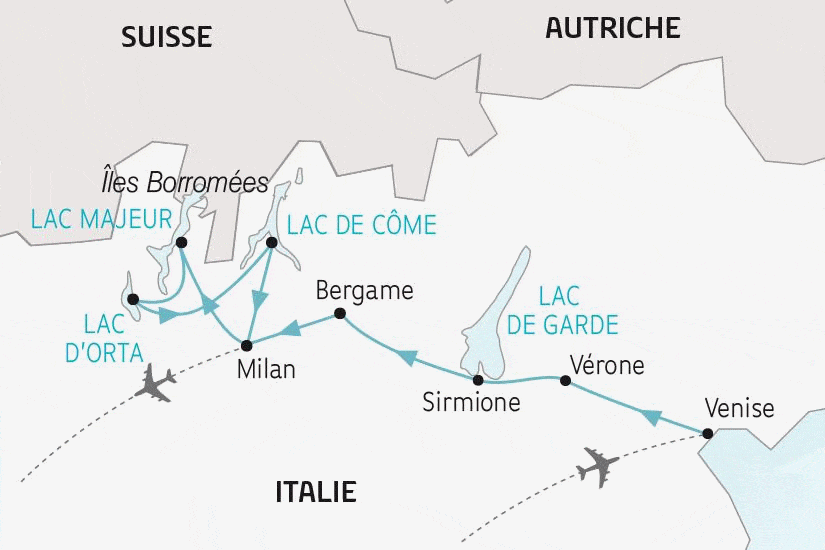 Circuit Les Lacs Italiens, Milan et Venise venise Italie
