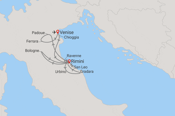 Circuit Richesses d'Emilie Romagne venise Italie