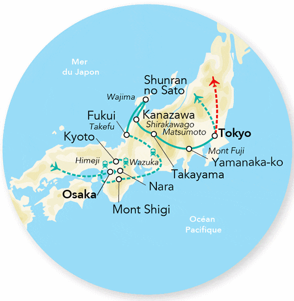 Circuit Immersion au Japon en transports locaux - 2026 osaka Japon