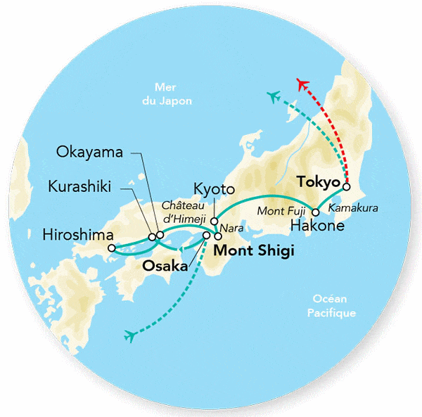 Circuit Splendeurs du Japon - Limité à 28 pers. osaka Japon