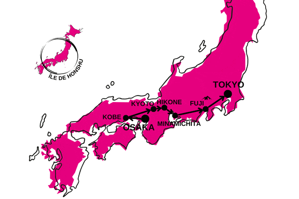 Circuit Traditions Nipponnes, De Kobe à Tokyo Osaka Japon