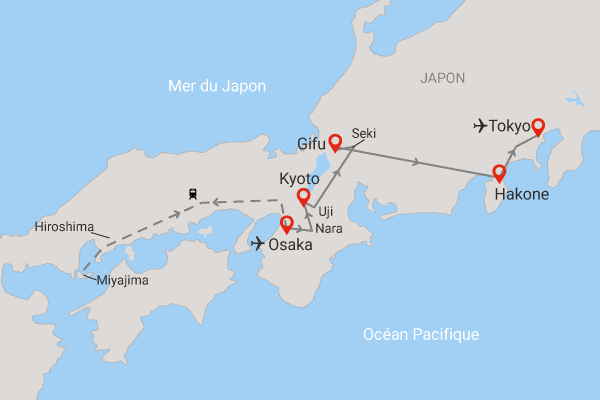 Circuit Horizons du soleil levant & pré séjour à Osaka osaka Japon