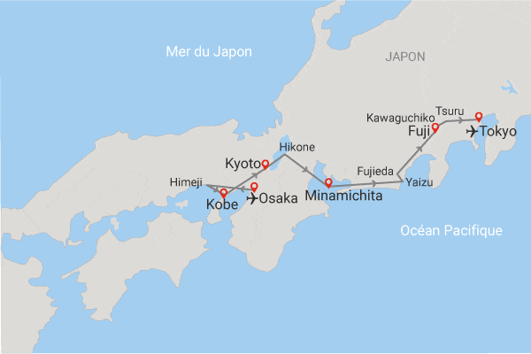 Circuit Le cœur éternel du Japon  osaka Japon