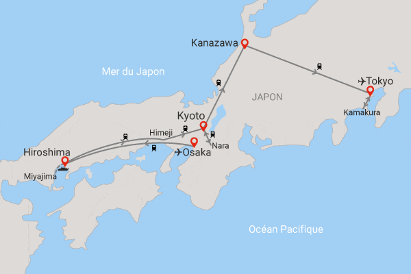 Circuit Voyage en liberté, grands sites d'Osaka à Tokyo osaka Japon