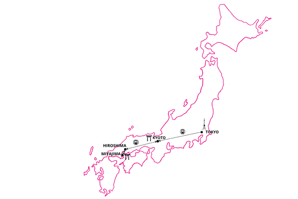 Circuit Capitales, Temples et Île Sacrée tokyo Japon