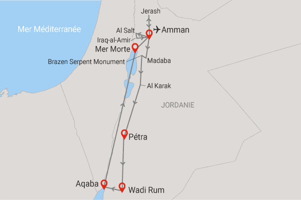Circuit Beautés de la Jordanie et extension à Aqaba amman Jordanie