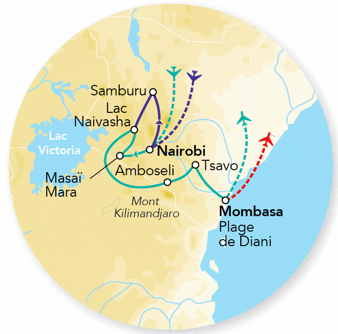 Circuit Merveilles du Kenya Samburu - Limité à 6 pers./véhicule nairobi Kenya