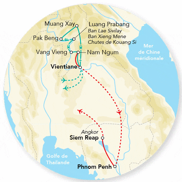 Circuit Immersion au Laos & Cambodge - Limité à 12 pers. vientiane Laos