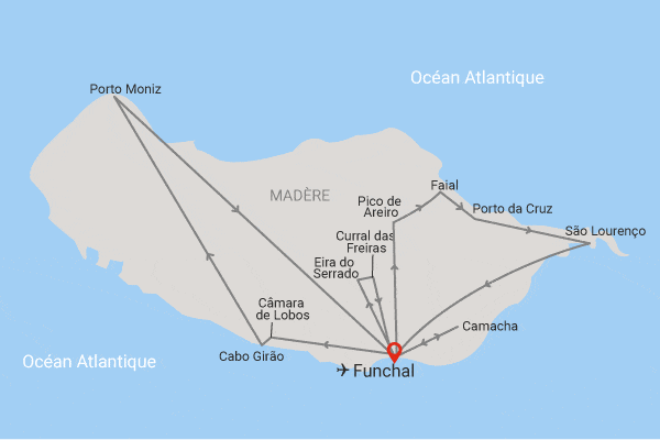 Circuit Madère Authentique : entre falaises et levadas funchal Madère