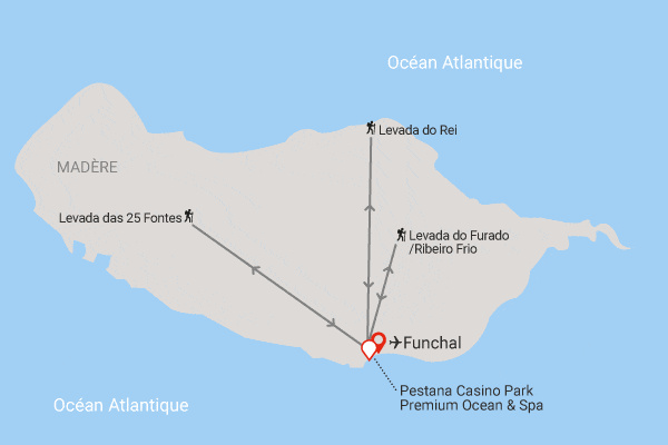 Circuit Randonnée à Madère, logement au Pestana Casino Park Premium Ocean & Spa funchal Madère