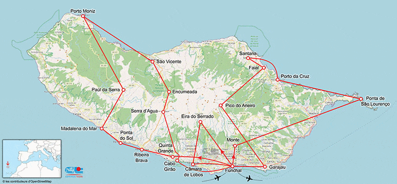 Circuit Les Merveilles de Madère funchal Madère