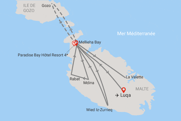 Circuit Couleurs de Malte - Paradise Bay Resort Hotel Mellieha_bay Malte