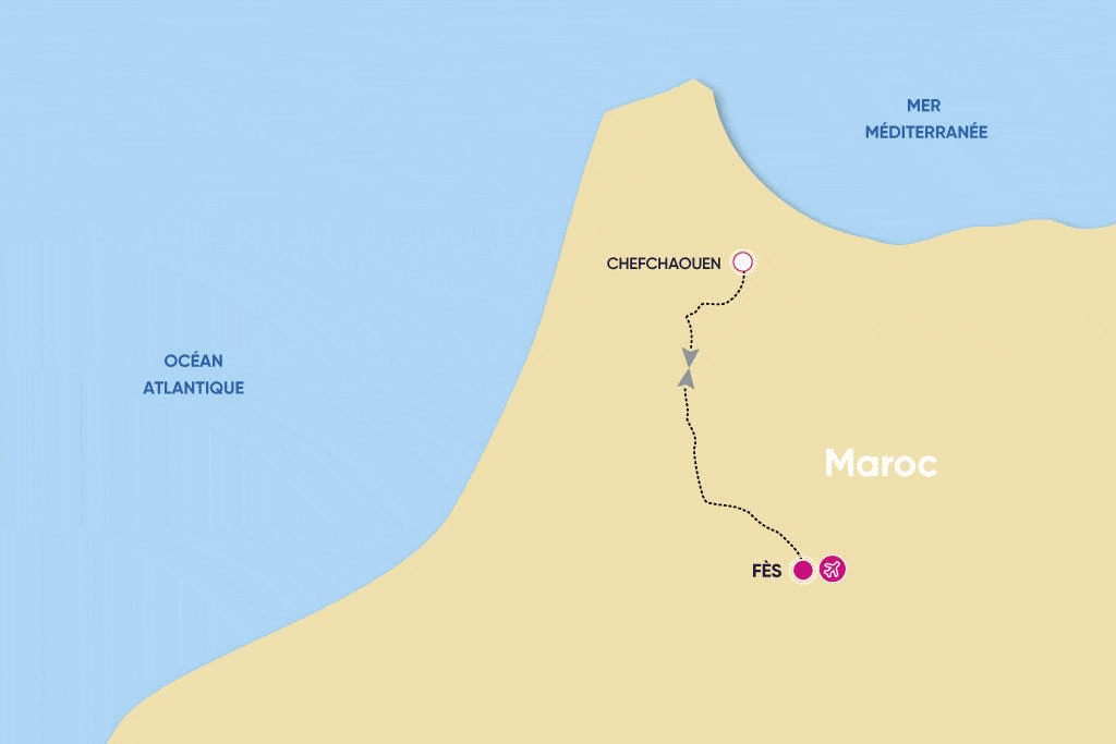 Circuit Fès & Chefchaouen en Riads fez Maroc