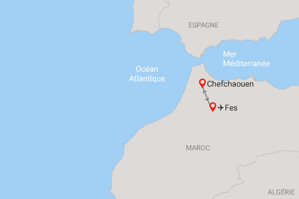 Circuit Magie de Fès et bleu de Chefchaouen fez Maroc