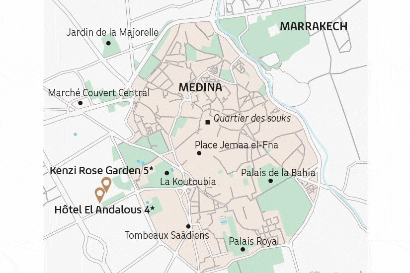 Circuit City break à Marrakech à l'hôtel Kenzi Rose Garden marrakech Maroc