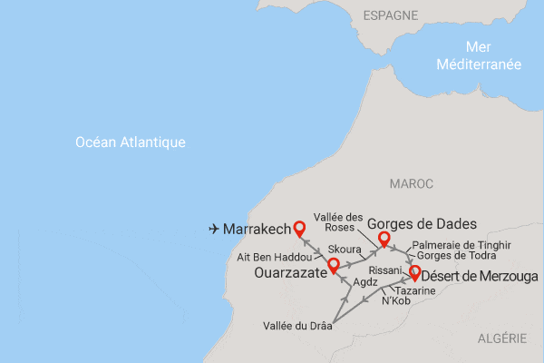Circuit Marrakech et désert de Merzouga marrakech Maroc