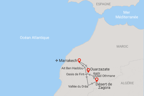 Circuit Marrakech et désert de Zagora marrakech Maroc