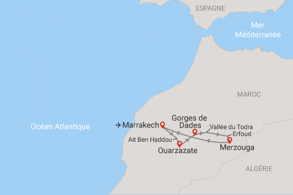 Circuit Voyage en liberté, de Marrakech aux dunes de Merzouga marrakech Maroc