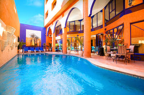 Maroc-Marrakech, Hôtel Les Trois Palmiers 3*