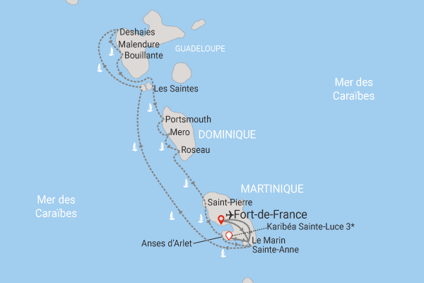Combiné croisière et hôtel Cocktail Créole et extension à l'hôtel Karibea Sainte-Luce fort_de_france Martinique