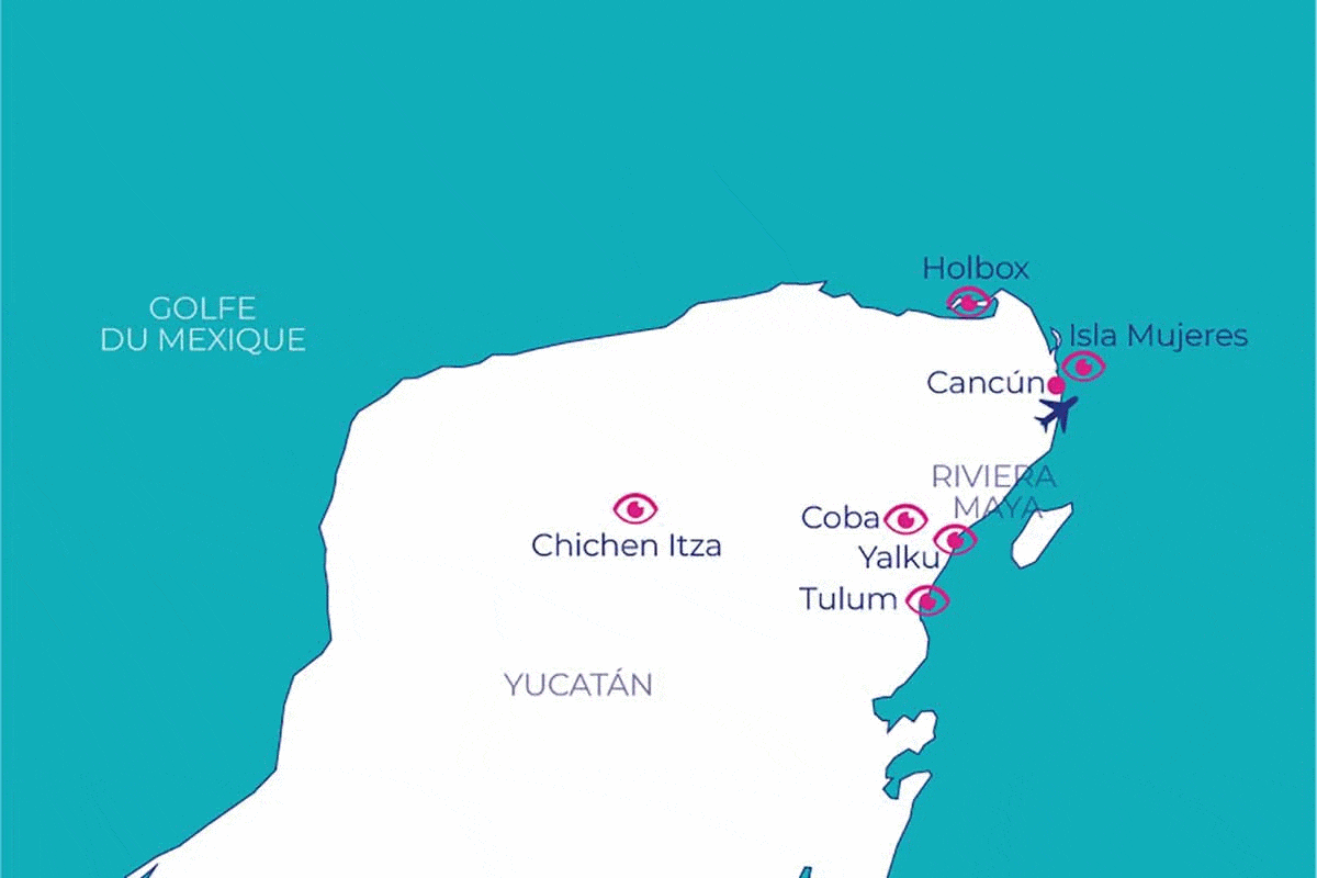 Circuit Adult only - Echappée Mexicaine Active depuis l'hôtel TRS Yucatán cancun Mexique