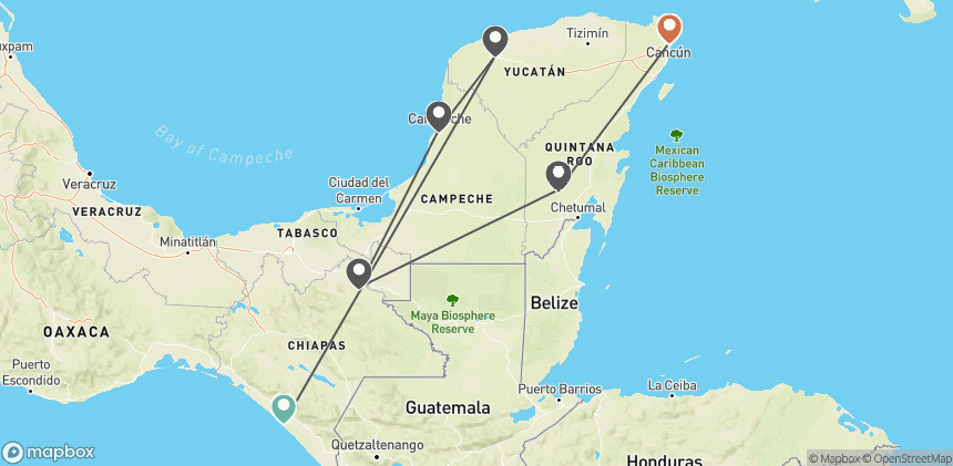 Circuit L’essence du Yucatán : de Cancun à Chichén Itzá cancun Mexique