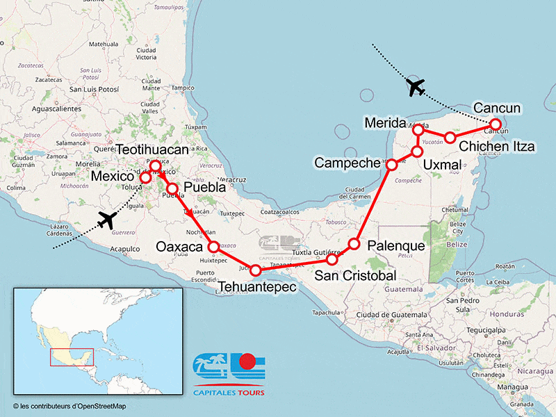 Circuit Chemin sacré 15 jours mexico Mexique