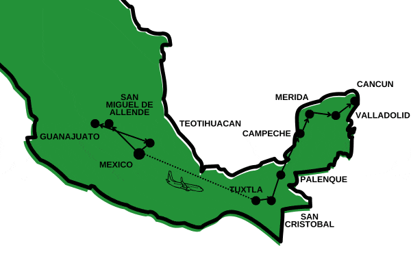 Circuit Des Légendes Aztèques à la Mer des Caraïbes mexico Mexique