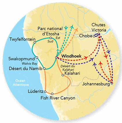Circuit Merveilles de Namibie & Séjour Chobe & Chutes Victoria - Limité à 8 pers./véhicule windhoek Namibie