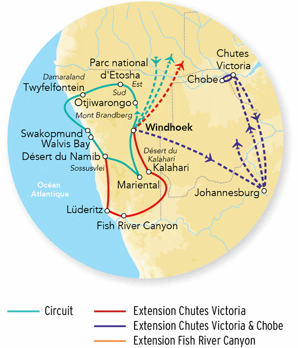 Circuit Merveilles de Namibie & Séjour Fish River Canyon & Victoria Falls - Limité à 8 pers./véhicule windhoek Namibie