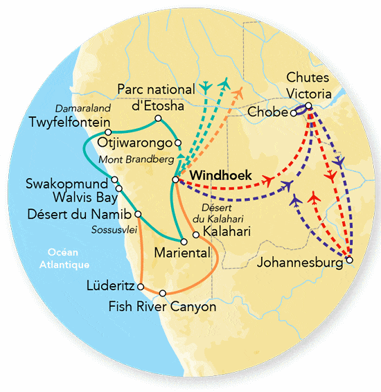 Circuit Splendeurs de Namibie & Séjour Fish River Canyon - Limité à 22 pers. windhoek Namibie