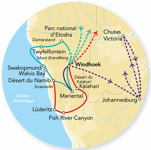 Circuit Splendeurs de Namibie & Séjour Fish River Canyon windhoek Namibie