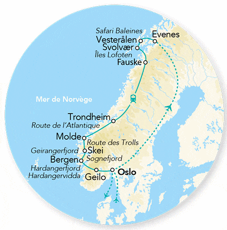 Circuit Merveilles des Lofoten & Fjords oslo Norvege