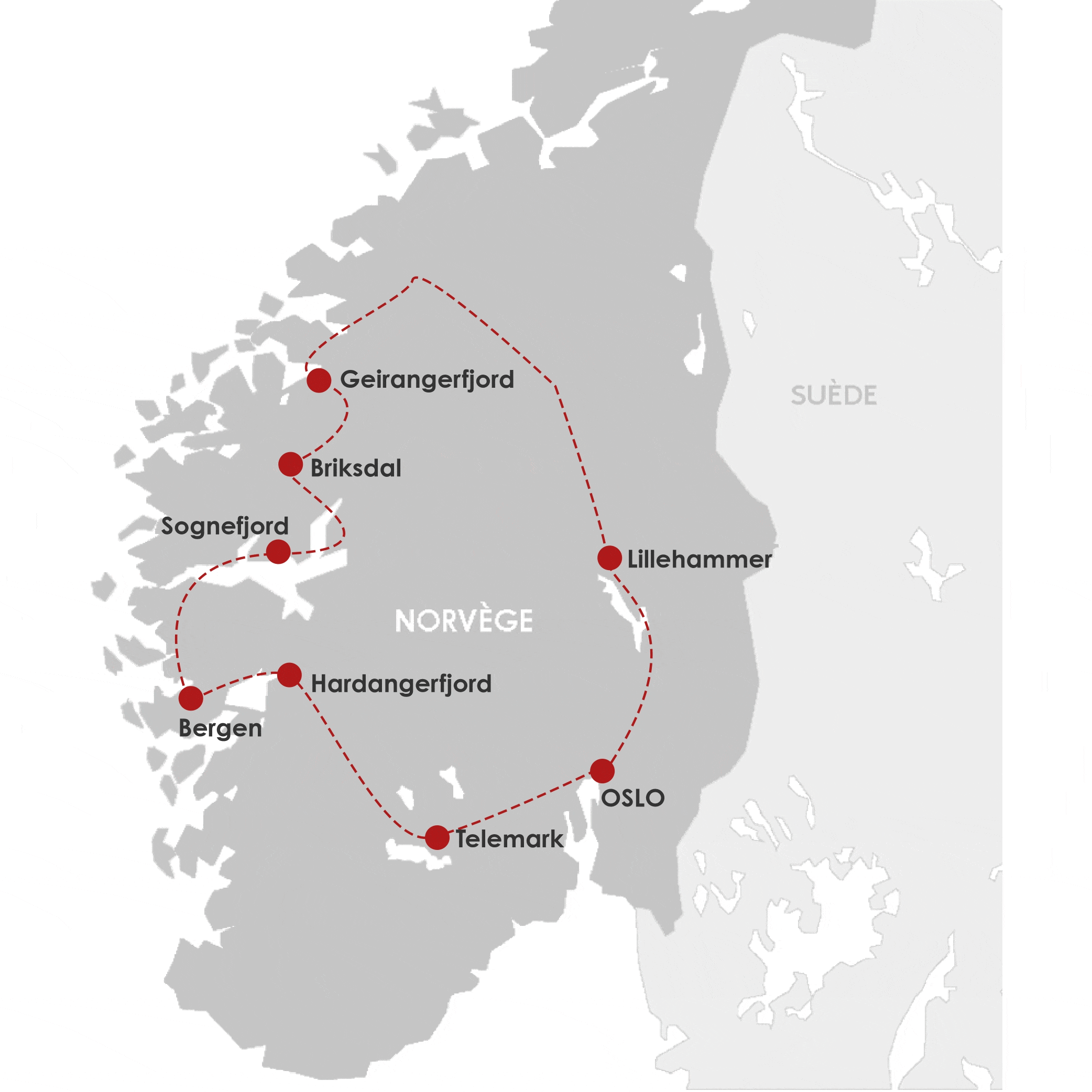 Circuit Norvège des fjords oslo Norvege