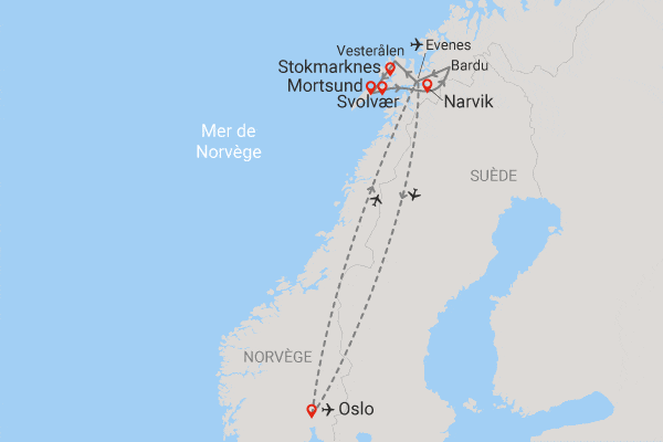 Circuit Immersion au cœur de l'hiver arctique oslo Norvege