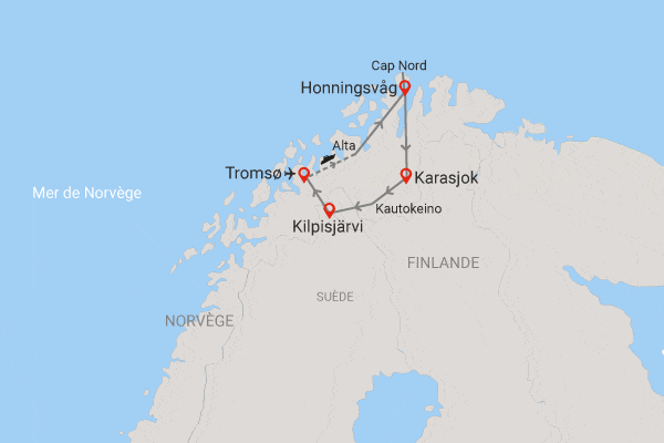 Circuit Magie Arctique tromso Norvege