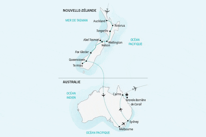 Circuit La Nouvelle-Zélande et l'Australie Auckland Nouvelle Zelande