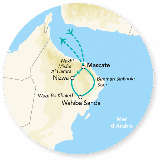 Circuit Splendeurs du Sultanat d'Oman mascate Oman