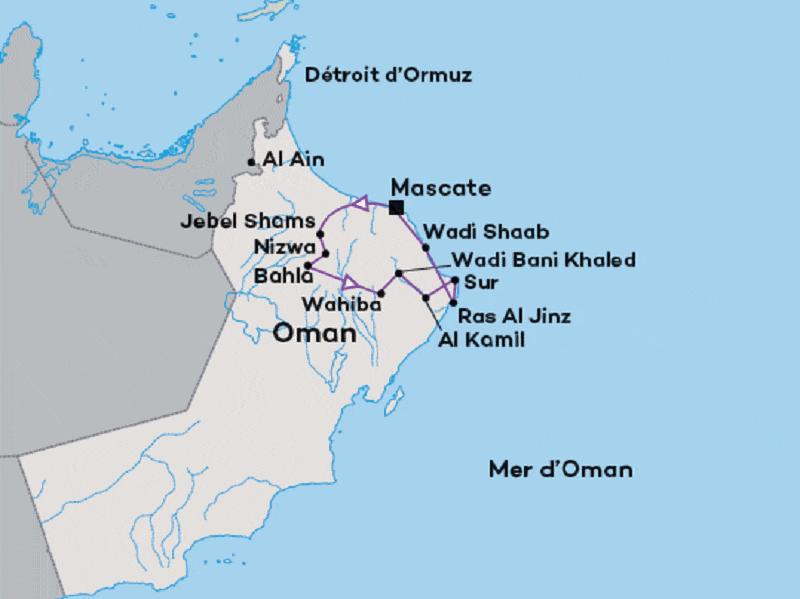 Autotour Au pays de l'encens muscate Oman