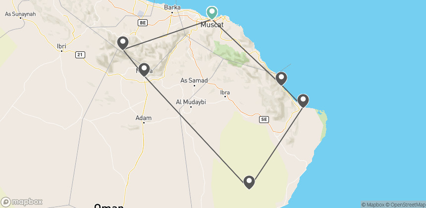 Circuit Wadis, dunes et montagnes : traversée des merveilles d'Oman muscate Oman