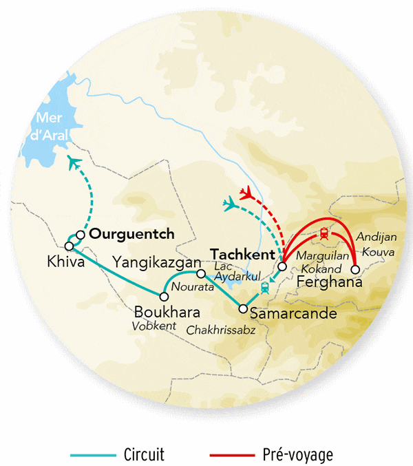 Circuit Splendeurs d'Ouzbékistan - Limité à 26 pers. 2027 ourguentch Ouzbekistan