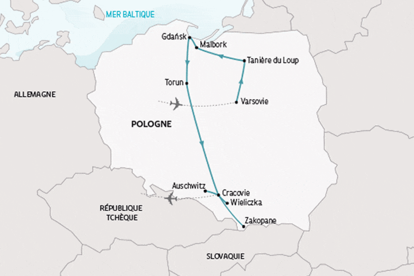 Circuit Le Grand Tour de Pologne varsovie Pologne